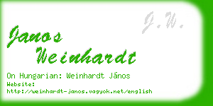 janos weinhardt business card